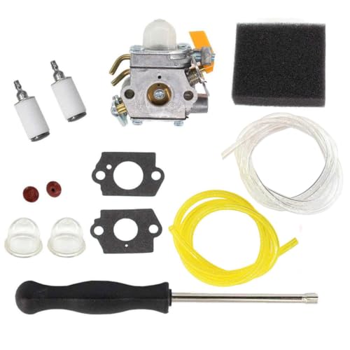 AISEN Carburateur avec filtre à air et tournevis pour coupe-bordures Ryobi RBC30SET RLT30CET RHT2660DA RLT26CD RLT26CDS 26cc 30cc Homelite Débroussailleuse Remplace Zama C1U-H60 308054003 985624001