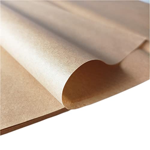 100 hojas Papel de seda color kraft 62x28cm - Papel cebolla de 24gr/m2 - Papel Manila para patrones 