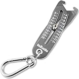 UNKENBO® Gen2 Bolt Size Finder Tool Keychain - Gauge Bolts & Nuts Head SAE 5/32 to 1