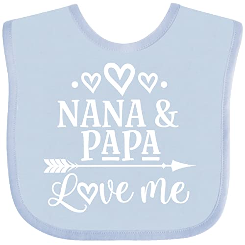 inktastic Nana Papa Love Me Grandkids Baby Bib