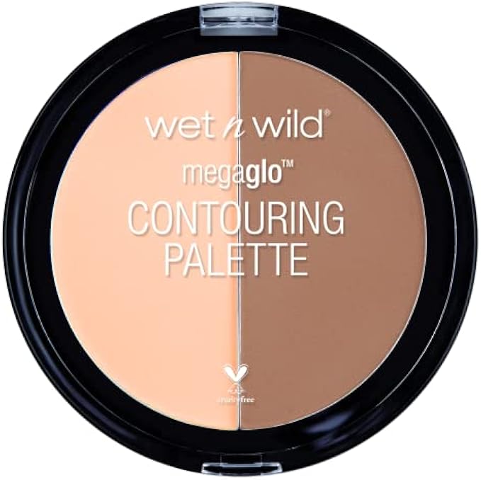 Wet n Wild MegaGlo Contour Palette, Dulce De Leche | Contouring Powder Face Kit | Flawlessly Sculpted Face