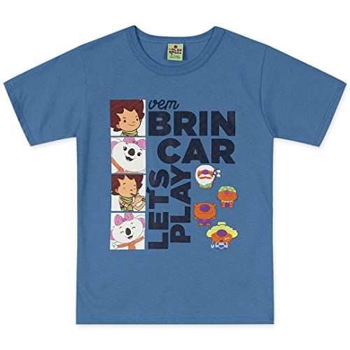 Camiseta em meia malha, Mundo Ripilica, Meninos, Azul, 2