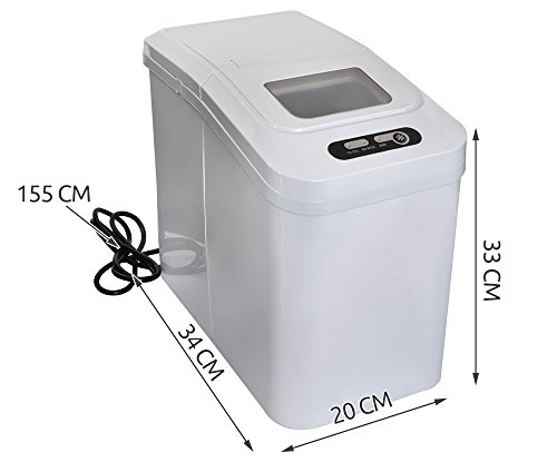 Ice Maker Eiswürfelbereiter Eiswürfelmaschine Eiswürfel Zubereiter 1,1 L 5538 – Bild 4