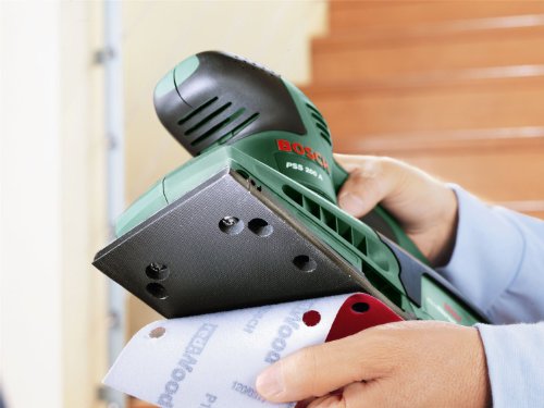 BOSCH Original Schleifplatte (nur Version passend für: Bosch PSS 200A Schleifmaschine) mit Stanley KeyTape (siehe Abbildung) – Ansicht 3