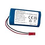 5200mAh 3.7v Rechargeable Li-ion Battery with 2P JST Red Plug, DIY Batteries 18650 1S2P Battery Pack Support 5C Continuous Discharge Outdoor High-Temperature Batteries