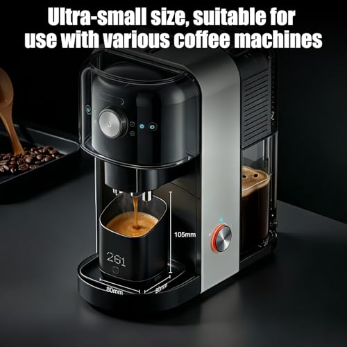 Image of Digital Coffee Bean Scale Cup with LED Display, High-Precision Espresso Scale & Digital Coffee Bean Scale with Cup, Smart Coffee Scale for Home Baristas,Black