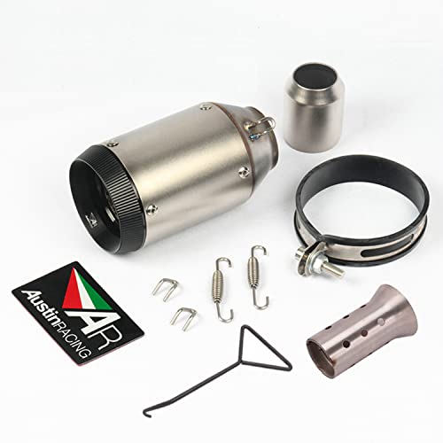 バイクサイレンサー スリップオンマフラー バイクマフラー 差込口50.8mm 汎用 長さ160mm ボディの直径90mm