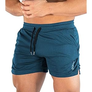 Superora Mens Running Gym Sport Shorts Breathable Outdoor Workout Training Shorts with Pockets