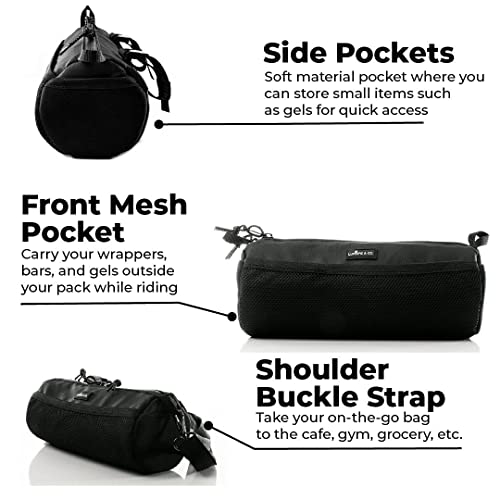 Lumiere & Co. Black Bike Handlebar Bag, Front Bike Bag, Bicycle Handlebar Bag, Bike Bags Handlebar, Mountain Bike Storage, Bike Pouch For Bicycle (Black) #TOP7