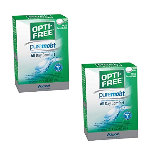 Opti-Free Puremoist Multi-Purpose Disinfecting Solution - 2 oz, Pack of 2