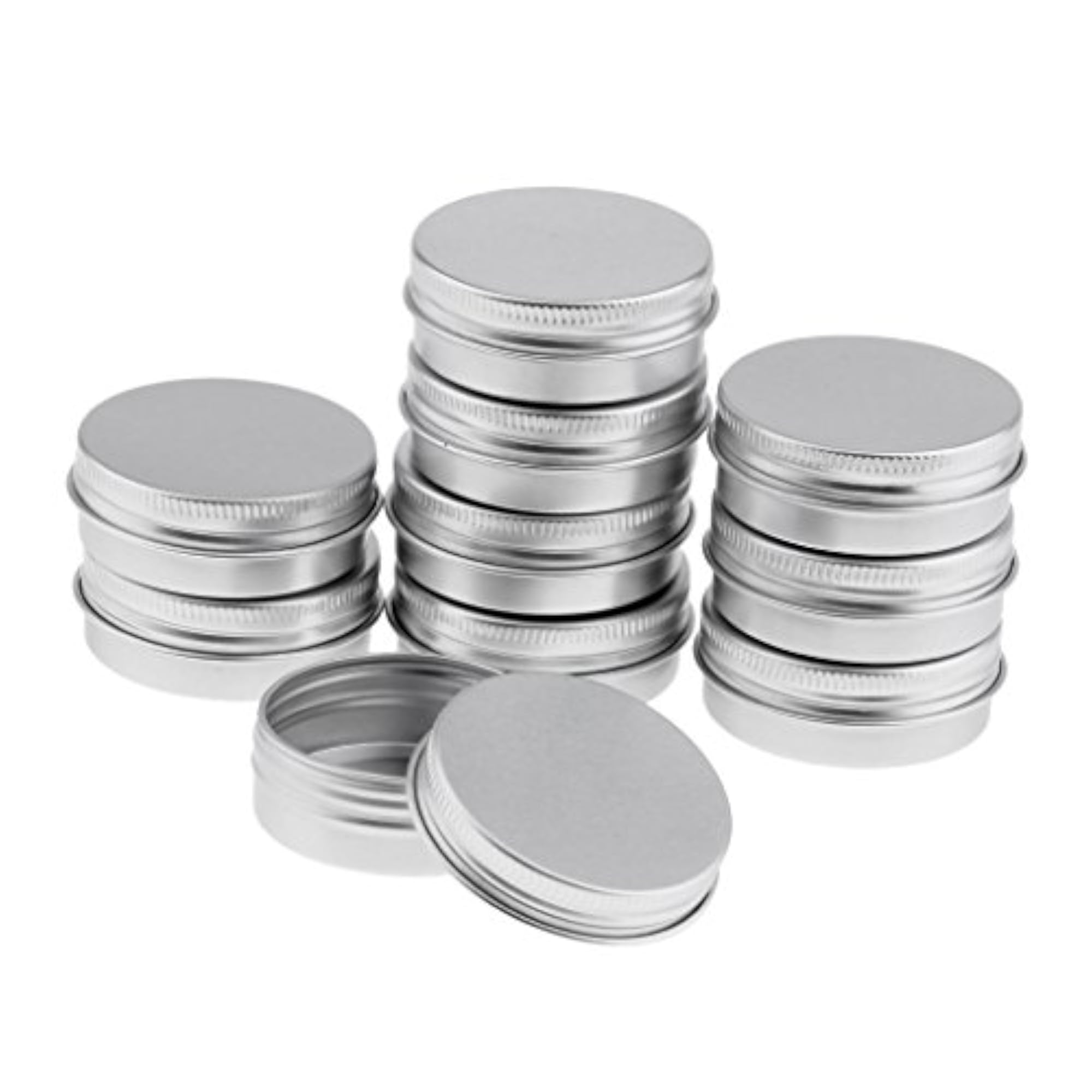 1Oz 10 Pack Aluminium Tin Cans, Cosmetic Containers