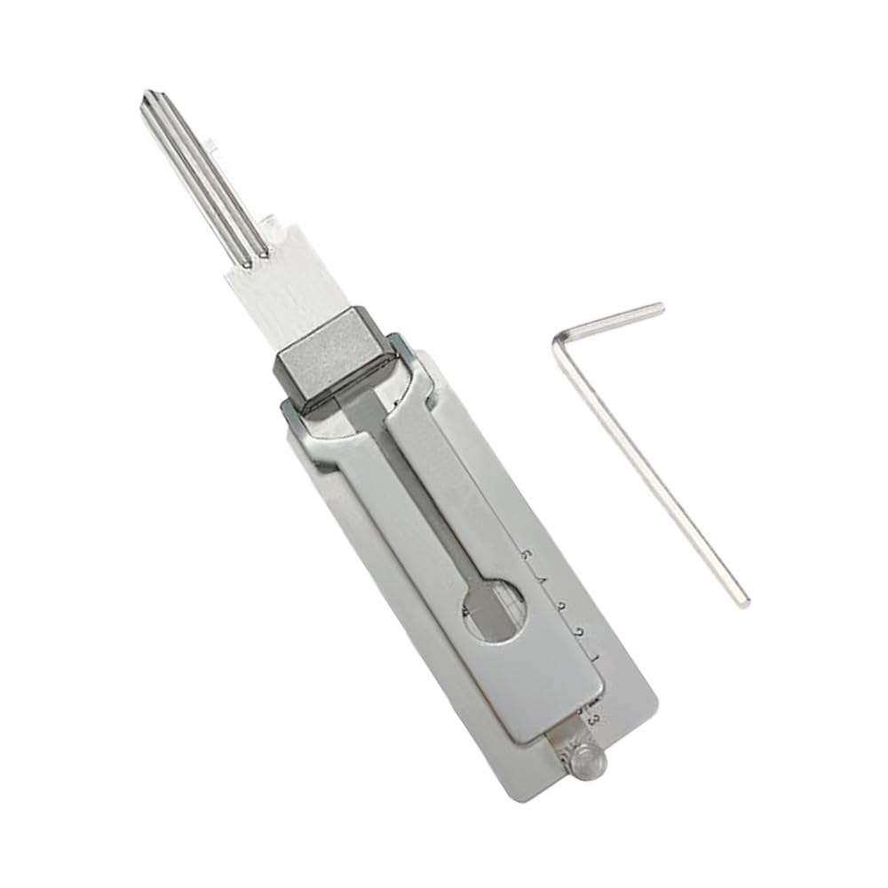 Chiave Decoder 2 in 1 in acciaio inox Strumento di cracking chiave Lettore di chiavi (SS002Pro, chiave inclusa)