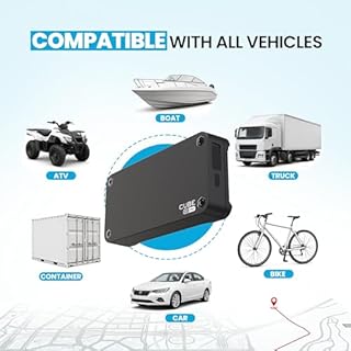 Cube Pro GPS Tracker for Vehicles with Built-in 1 Year Battery - IP67 Waterproof Real Time GPS Tracker for Cars - iOS & Android Compatible - Hidden Magnetic Tracking Device for Cars, Fleets, Trailers