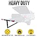 MaxxHaul 70229 Pick-Up Truck Bed Extender - 350 lb Capacity For Ladder, Rack, Canoe, Kayak, Long Pipes and Lumber , Black, 53.2 x 17.2 x 2.5 inches