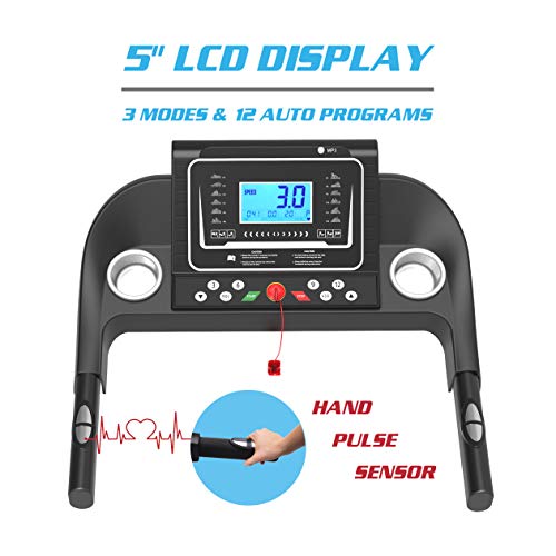 Caminadora eléctrica plegable con motor 2.5 hp y USB miniatura 3