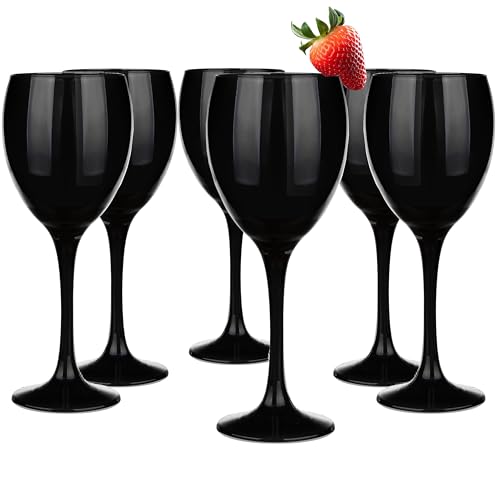 Glasmark Lot De 6 Verres à Vin Blanc à Vin Rouge Design Original Passe Au Lave-Vaisselle Forme Et Style Uniques Parfaits Pour La Maison Les Restaurants Et Les Fêtes 300 ml