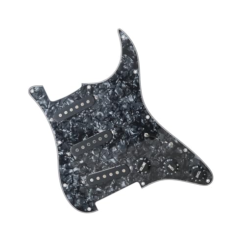 Pickguard guitare SSS noir perlé idéal pour les concerts et les studios