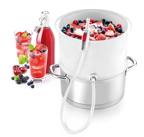 Tescoma 895250 Dampfentsafter Frucht und Gemüse Della Casa, Kunststoff, Weiß, 28.4 x 16.9 x 28 cm