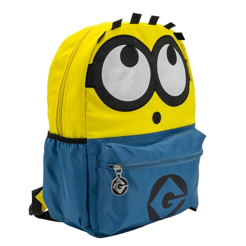 AI ACCESSORY INNOVATIONS Despicable Me Minions Backpack for Boys & Girls, Kids 16 Inch Schoolbag with 3D Features, Yellow by AI ACCESSORY INNOVATIONS - Image 2