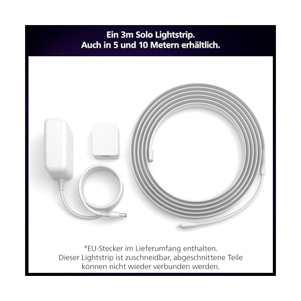 Philips Hue Indoor 3m Smart LED Solo Lightstrip Basis-Set – Bild 3