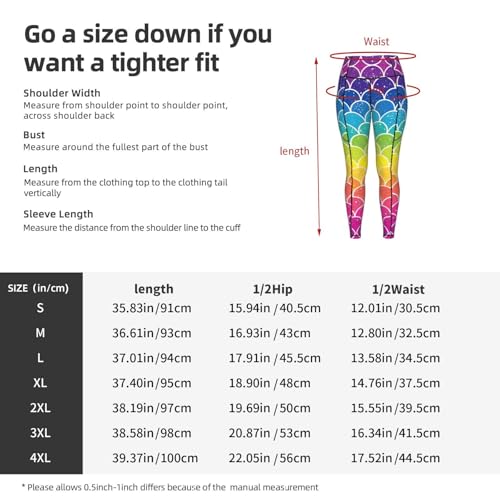 Leggings con bolsillos de escamas arcoíris perfectos para entrenar en el gimnasio 5