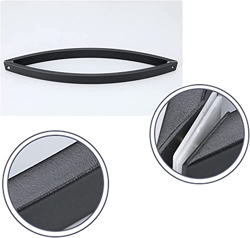 Poignée de porte de douche de rechange en acier inoxydable noir mat - 5