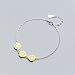 Bracelets de décoration de mode Bracelet en argent sterling 925 Unisexe élégant bracelet réglable de fruit chariot de citron bracelet d'argent for femme fille anniversaire festival cadeau d'anniversai