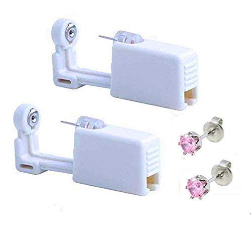 2 Pack XUKEKOY Disposable Ear Piercing Gun Kit with Self Earring Set