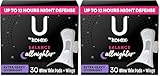 U by Kotex Balance Ultra Thin Overnight Pads with Wings, Extra Heavy Absorbency, 30 Count (Pack of 2)