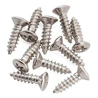 For Epi style electric guitar truss rod cover mounting Screw thread diameter: 2.5mm (3/32 inch), overall length: 10mm (25/64 inch) Countersunk oval head screw, Phillips drive type. Please check your old screw size before you buy Made of stainless ste...
