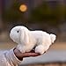 LIUHONGFEI Simulated White Rabbit Plush Toy Realistic Rabbit Doll Children's Day Gift Gift