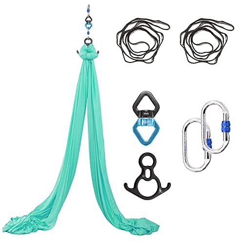 SKYPHAROS 11 Yards Aerial Silks Yoga Swing Set, Fitness Aerial Yoga Kit