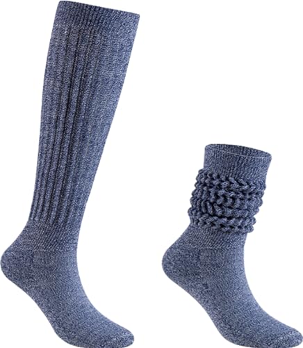 Image of Galsang Women's Slouch Socks, Long Scrunch Knit Casual Socks for Girls, B206