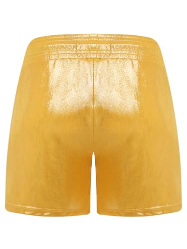 Yartina Mens Swim Trunks Shiny Metallic Boxer Shorts Loose Fit Bathing Suits Disco Theme Party Beachwear Raves2