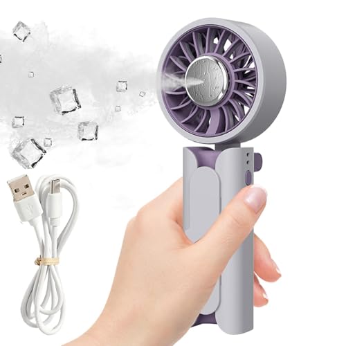 Ventilador de bolsillo USB recargable con pinza de fuerte sujeción para exterior 2