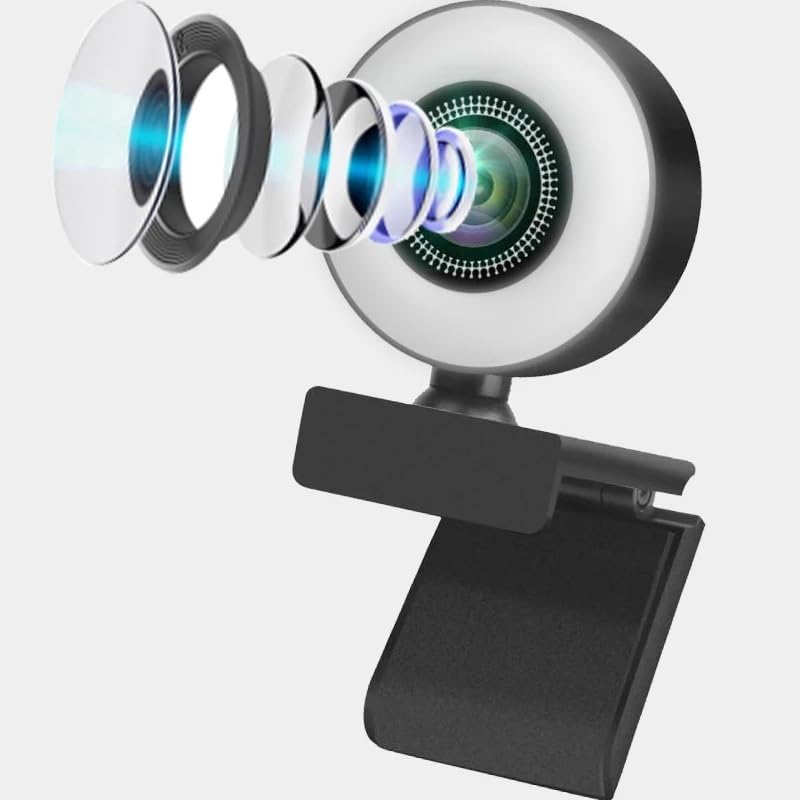 DDYYDS Webcam with Fill Light Laptop PC Computer Live Broadcast Camera Video Web Microphone Cam — view 5