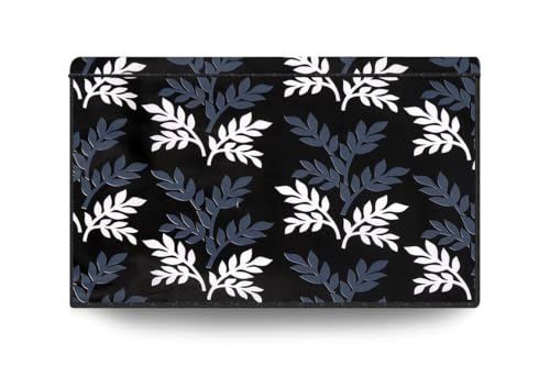 Mahal Creation PVC Printed LED TV Cover 55 Inch, Waterproof and Dustproof Cover with Transparent Polythene Layer Suitable for All Brands Led Tv (Black Leaf)