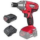 PowerSmart 20V Cordless Impact Driver, 1/4' Hex, Max Torque 1600 in-lbs, 1800RPM Variable Speed Impact Drill Driver with Battery and Fast Charger, PS76425A