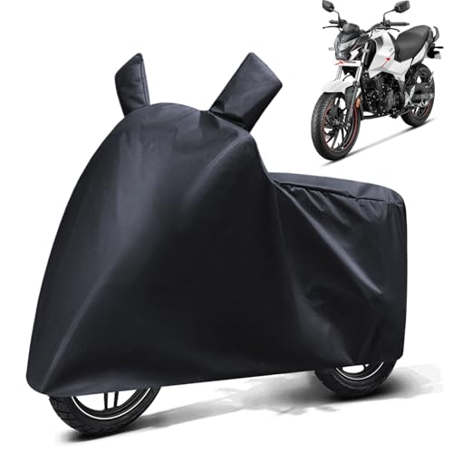 Image of FABTEC Waterproof Bike Body Cover Compatible with Hero Xtreme 160R, A2 (Black)