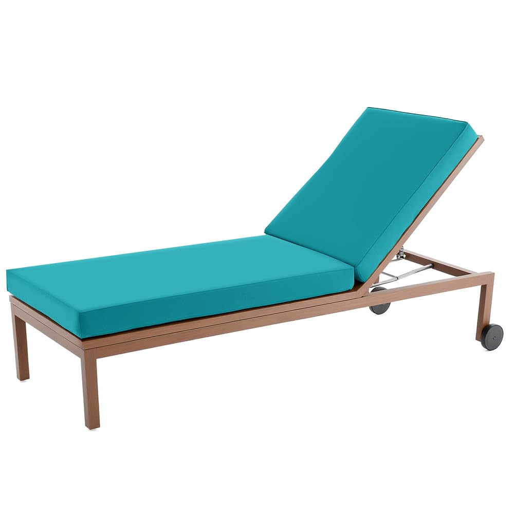 Coussin Tum imperméable vert émeraude pour remplacer un matelas de transat usé