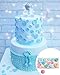 JeVenis 5 PCS Mini Knitting Sweater Fondant Mold Crochet Texture Cake Decoration Button Impression Mat for Baby Shower Party Cupcake Cake Decoration