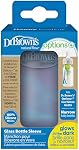 Dr. Brown's Narrow 100% Silicone Baby Bottle Sleeve, Glow-in-the-Dark, 4oz