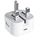USB C Plug for iPhone 17 16 15 20W Apple USB-C Power Adapter UK USBC Charger Plug Fast Charge for Phone 17 Pro Max Air 16e 14 13 12 11 Plus Pro Max SE iPad 9 10th 11th A16 2025,Fold Type C Port Plugs