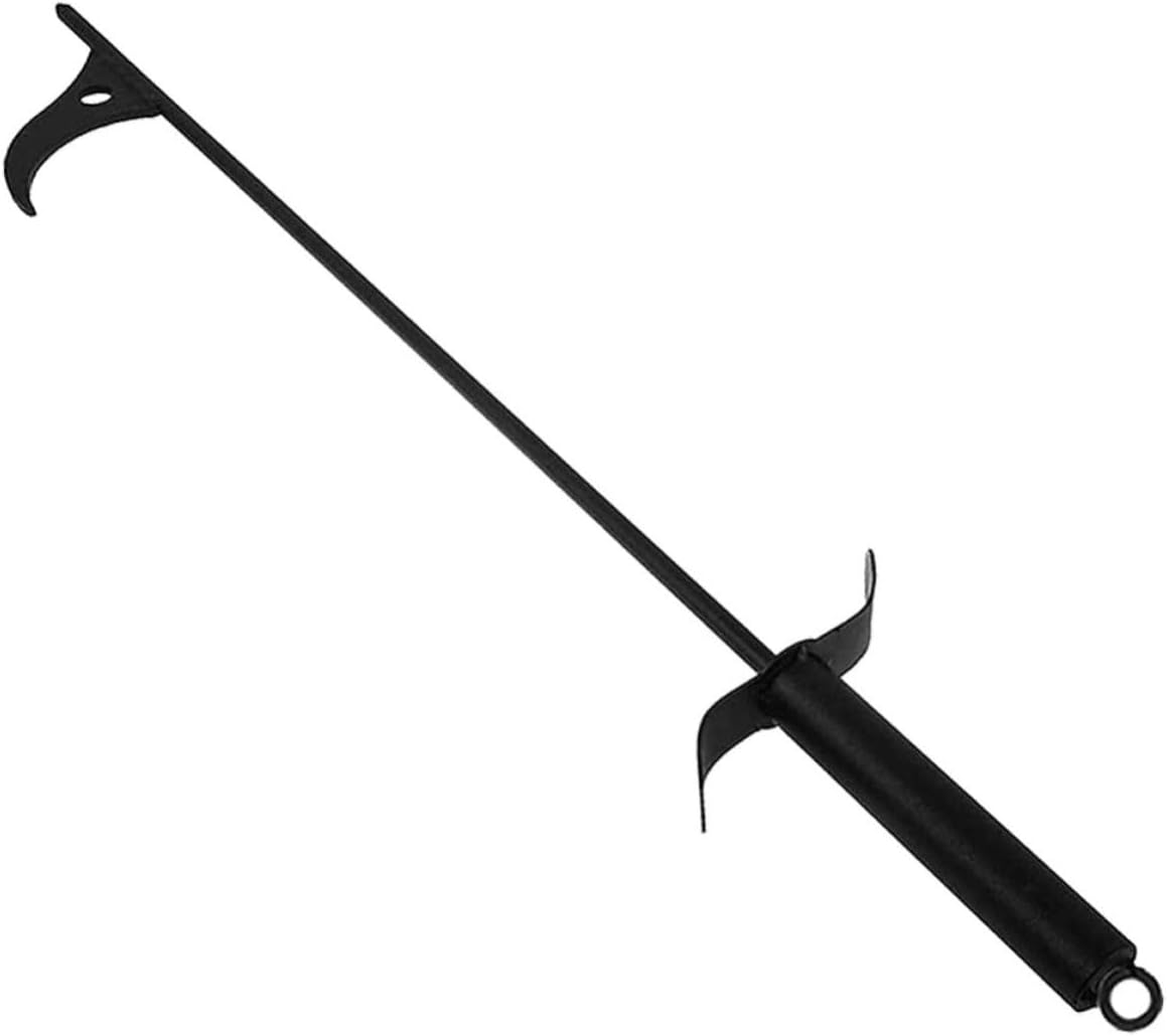 Steel Fireplace Poker, Multi Function Fire Hook for Outdoor Barbecue