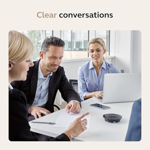 Jabra Speak 510 (2025 Edition) Portable, USB or Wireless Bluetooth Speaker Meetings and Calls with Crystal-Clear Sound, Works with Microsoft Teams, Black - Image 4