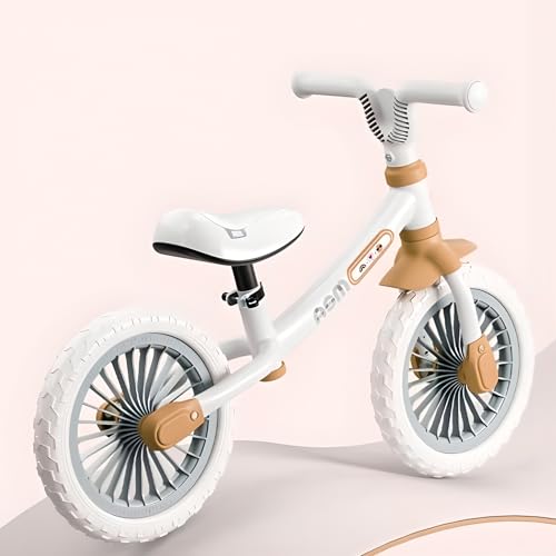 Image of Balance Bike for Safe, Durable, and Perfect for Learning Balance, No Pedal First Bicycle with Adjustable Seat and Handlebars , Ideal Training Bike for boys and girls 18 Month to 5 years (KB-191 Brown)