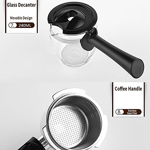 Cafetera Espresso 800W con Vaporizador 240 mL miniatura 4