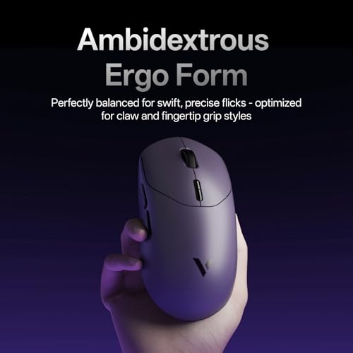 Image of Rapoo VT2 MAX Wireless Gaming Mouse, True 8K Wireless Polling Rate, 53g Lightweight, Up to 750 Hr Battery, Nordic nRF54L15 MCU, 120-Million Optical Switch, 10 Programmable Buttons, Macro Enabled