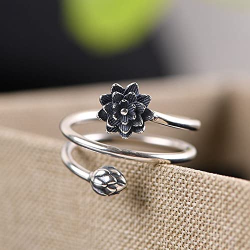 Bijoux Saint-Valentin : bague réglable S925 pour femme, cadeau idéal