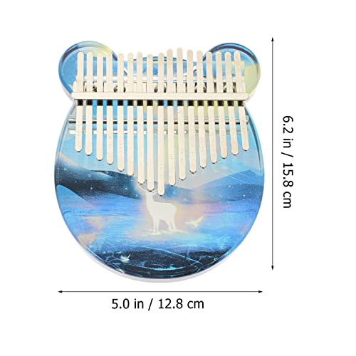 BIENKA 1 Set Kalimba Thumb Piano 17 touches Crystal Clear Kalimba Acrylique Mbira Finger Piano avec sac EVA Cadeaux d… - Les Beatles, Paul McCartney, John Lennon, RIngo Starr, George Harrison BIENKA 1 Set Kalimba Thumb Piano 17 touches Crystal Clear Kalimba Acrylique Mbira Finger Piano avec sac EVA Cadeaux d… – Image 6